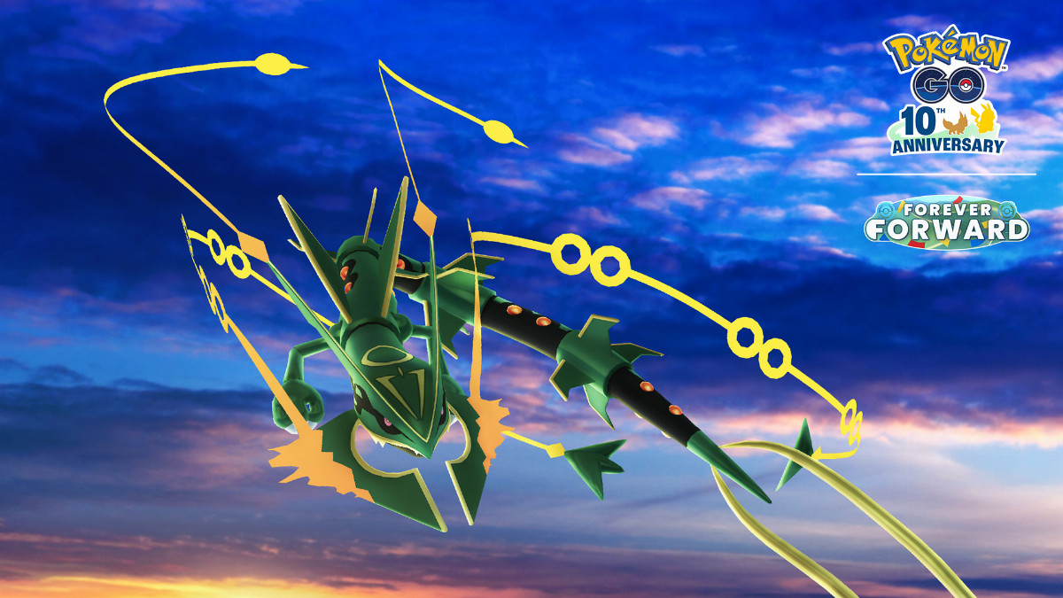 Pokémon GO anuncia evento especial com Rayquaza e estreia de Mega Rayquaza em julho de 2026