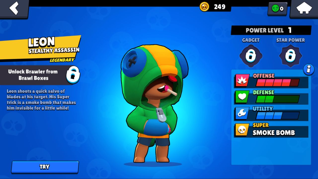 Try brawler - Brawl Stars | Interface In Game