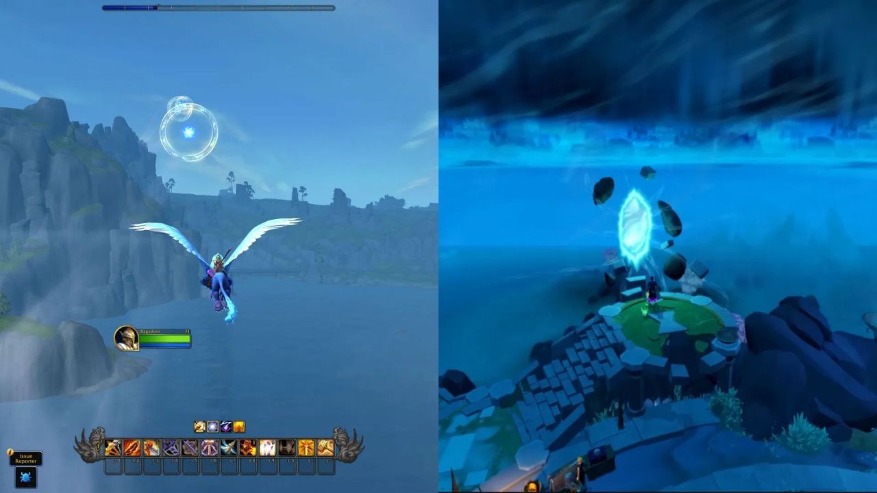 Ambos os jogos tiveram algumas revisões gráficas ao longo dos anos. (Imagem via Blizzard || Jagex)