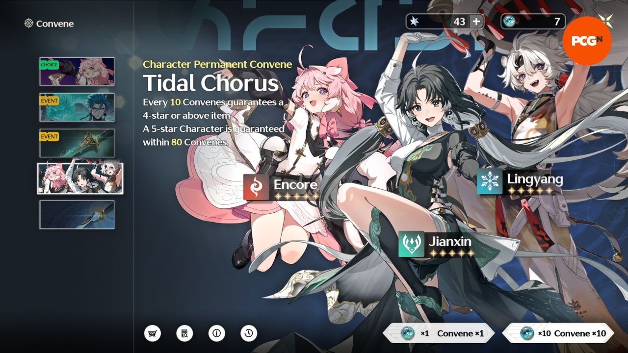 Wuthering Waves current banner, next banner, and 1.1 banners