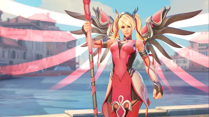 Desbloquea el diseño Mercy Rosa y apoya la investigación del cáncer de mama  - Noticias - Overwatch