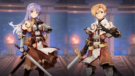 Classes de origem do Ragnarok - dois visuais de espadachim