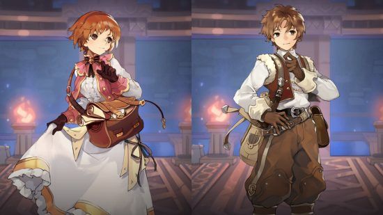 Classes de origem do Ragnarok - dois visuais de mercadores disponíveis no jogo