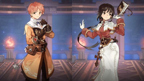 Classes de origem do Ragnarok - dois visuais de acólito disponíveis no jogo