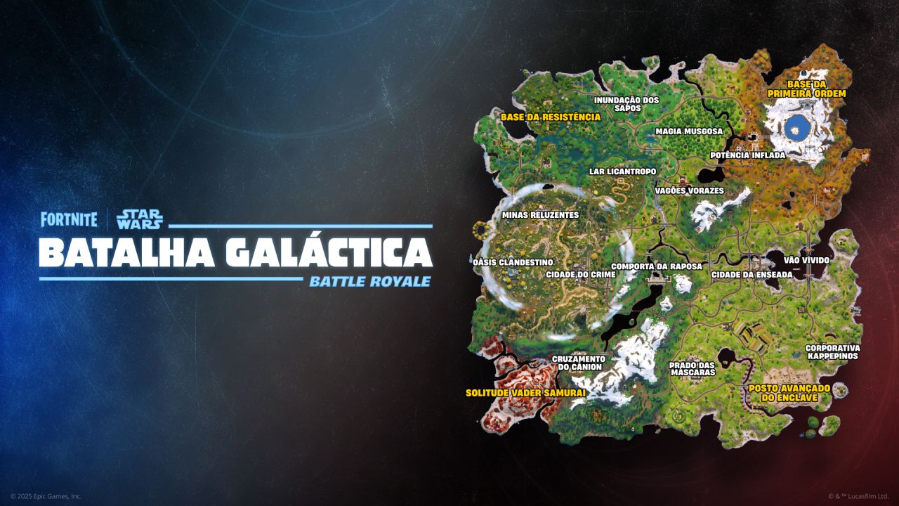 Jogue a Temporada de Star Wars do Battle Royale do Fortnite: BATALHA  GALÁCTICA