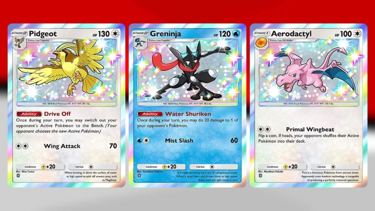 5 rarest cards in Pokemon TCG Pocket Extradimensional Crisis expansion