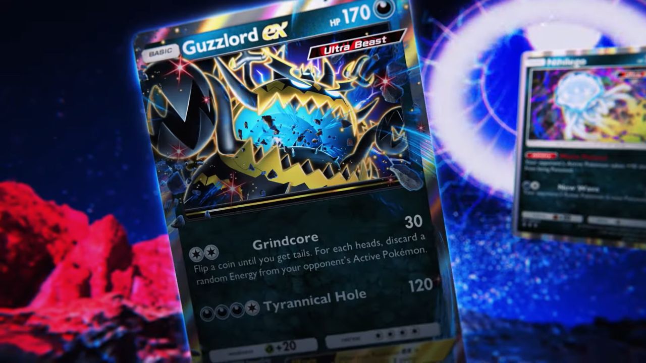 New Pokémon Pocket set coming May 29, with a truly evil Guzzlord ex