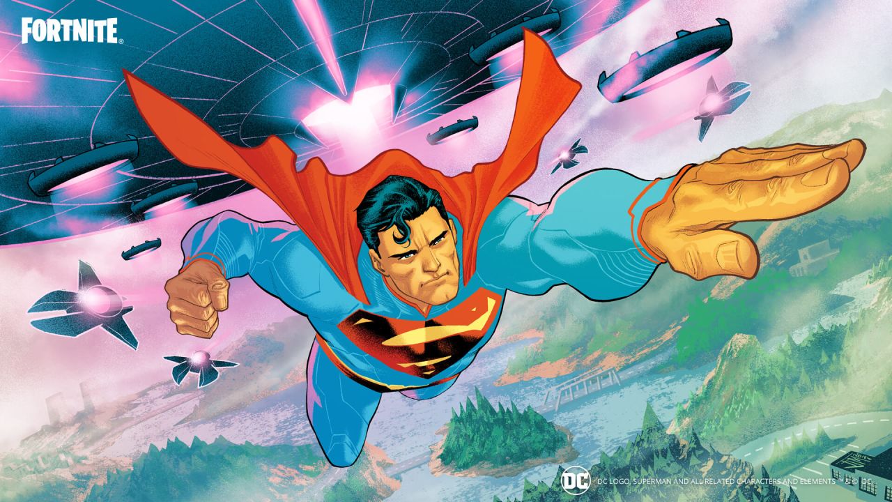 O Superman da DC Chega Voando ao Fortnite: Desbloqueie o Clark Kent, o  Superman e Mais com Tarefas Especiais!