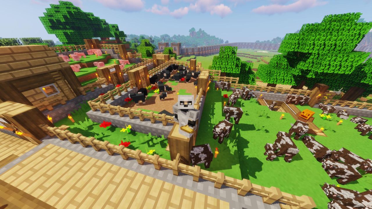 Mostre-me sua(s) fazenda(s) de animais - Aqui está a minha para começar. :  r/Minecraft