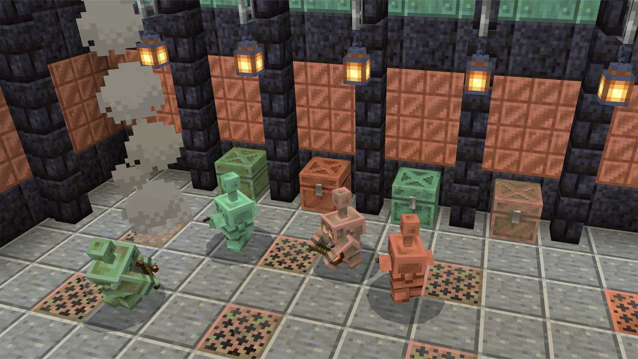 A próxima atualização do jogo vai incluir o Copper Golem, Copper  Armor+Tools E baús de Cobre (Isso é simplesmente demais) : r/Minecraft