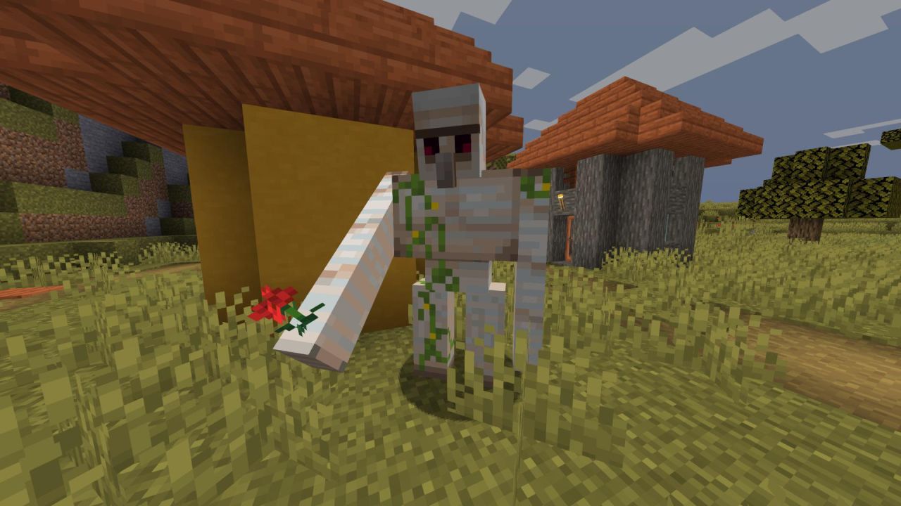 Iron Golem flower : r/Minecraft