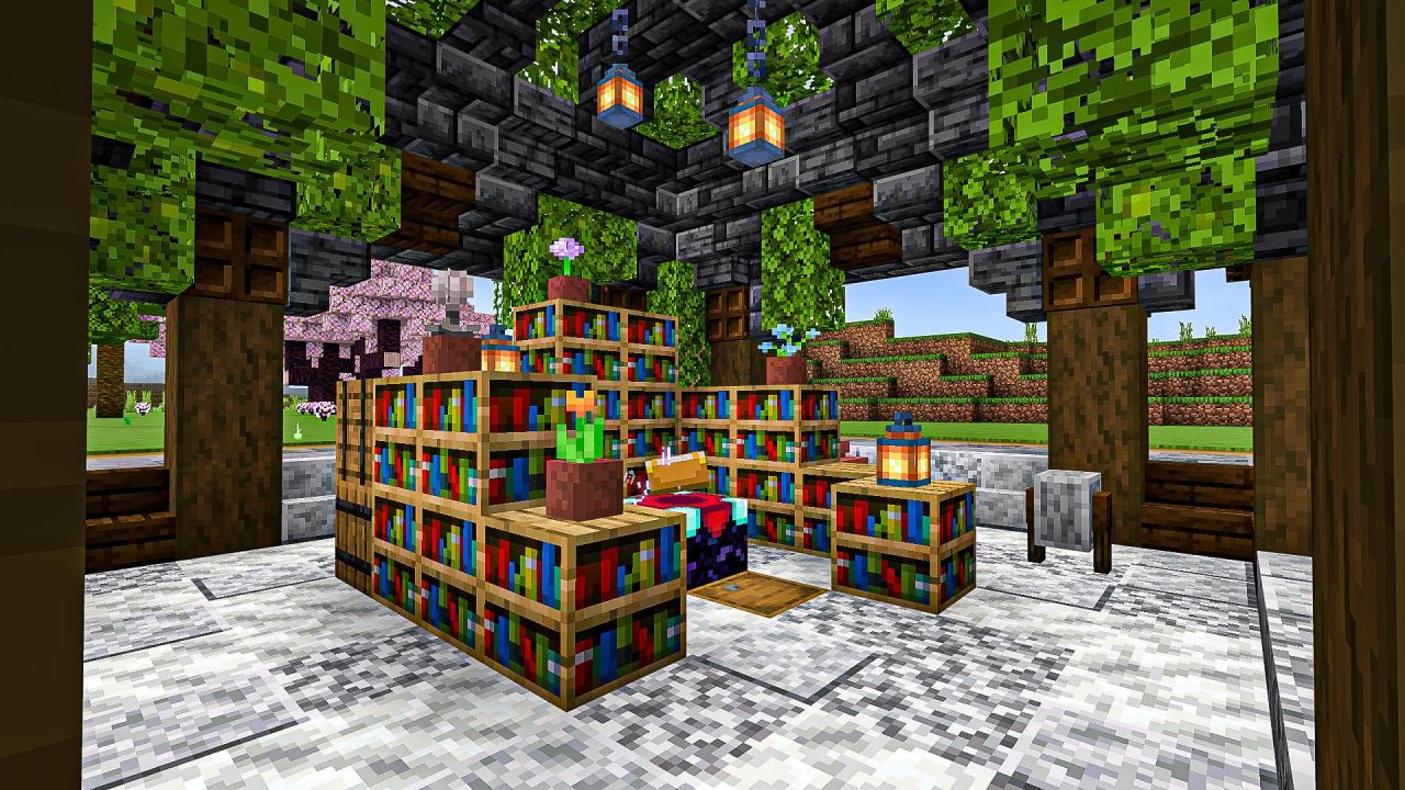The satisfaction of setting up your enchantment setup! The stress of not  having an xp farm 😭 : r/Minecraft