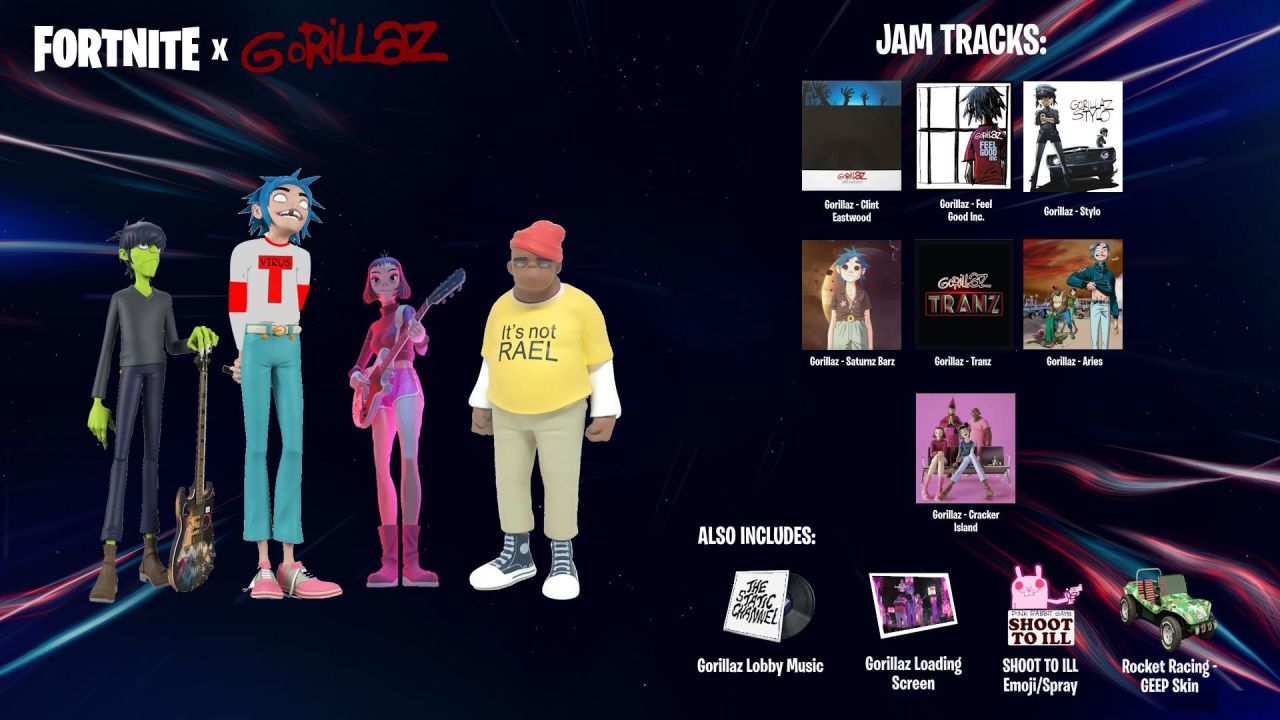 Gorillaz x Fortnite : r/FortniteFestival