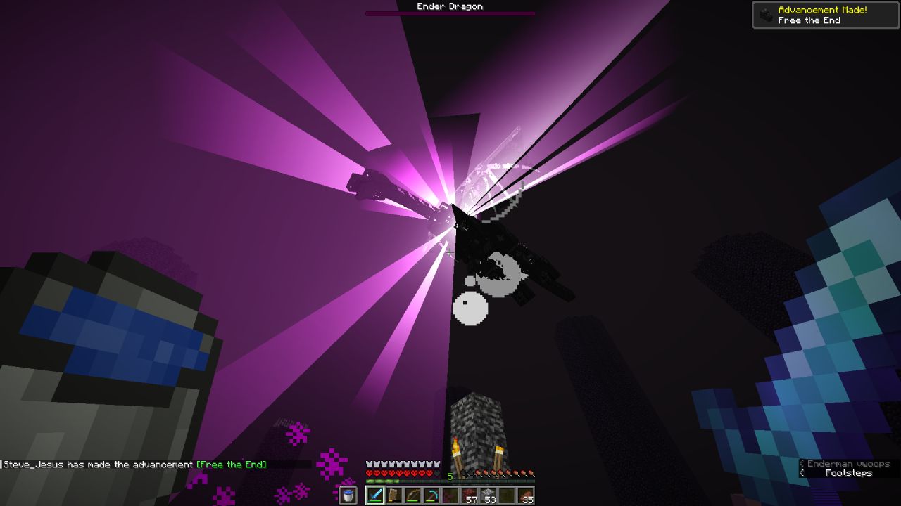Matei o Ender Dragon no meu mundo Hardcore ontem :D : r/Minecraft