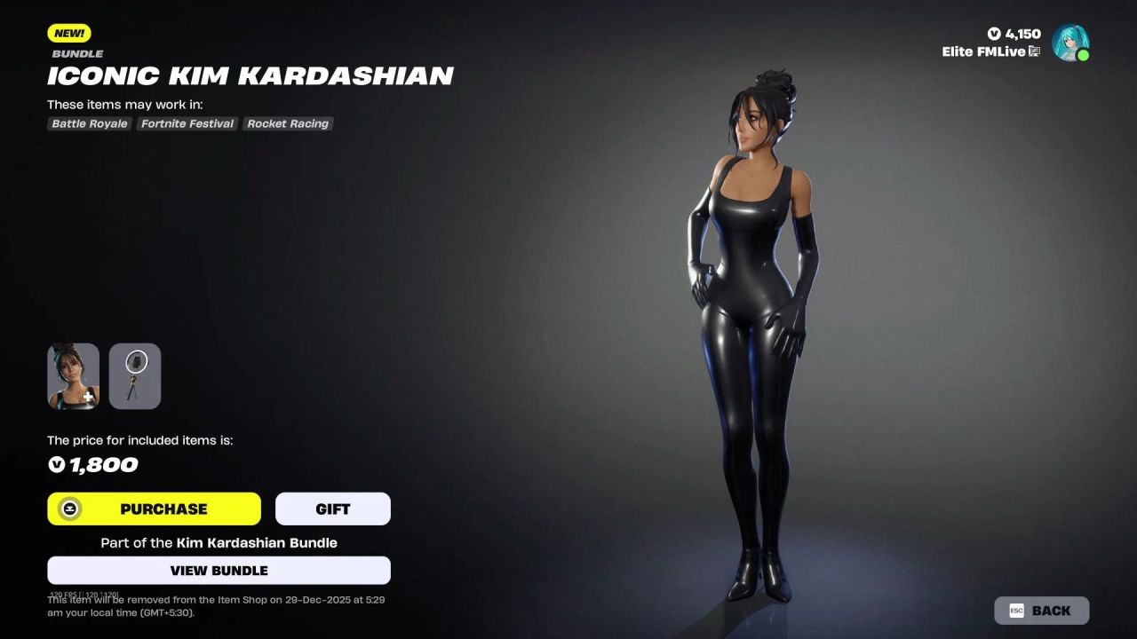 How to get Kim Kardashian skin in Fortnite