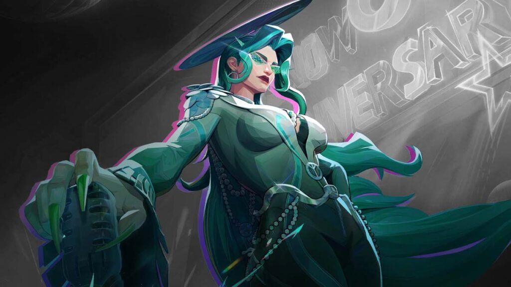 A skin gratuita Disco dos Mortos da Hela em Marvel Rivals