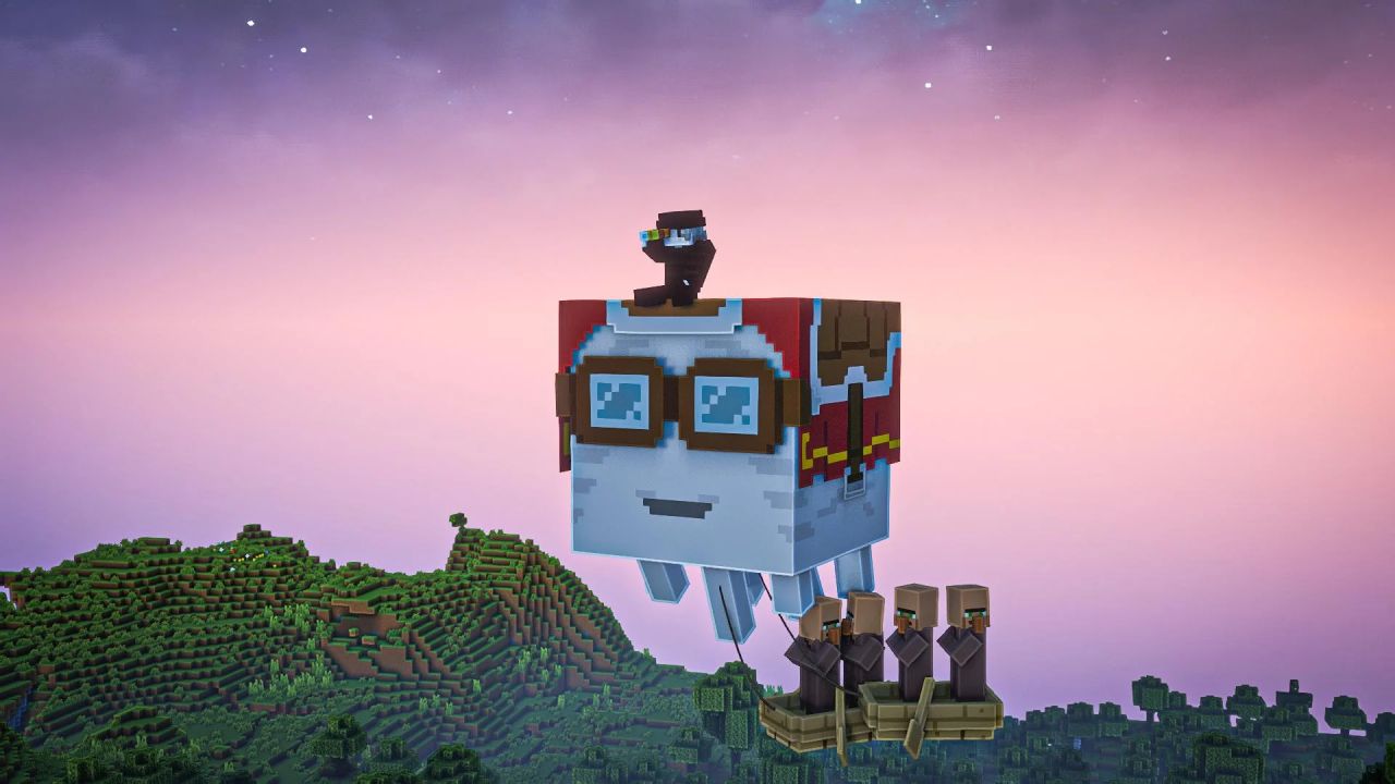 A vida é muito bonita com o Happy Ghast : r/Minecraft