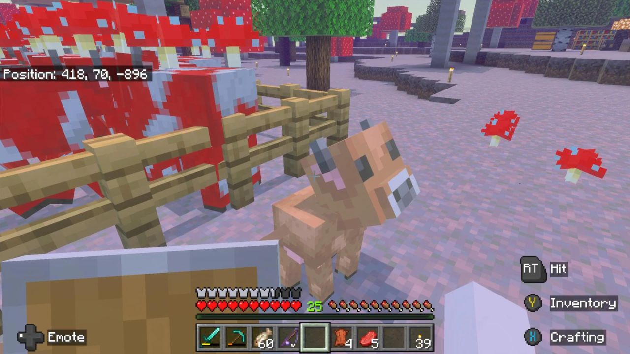 Vaca Mooshroom marrom rara : r/Minecraft