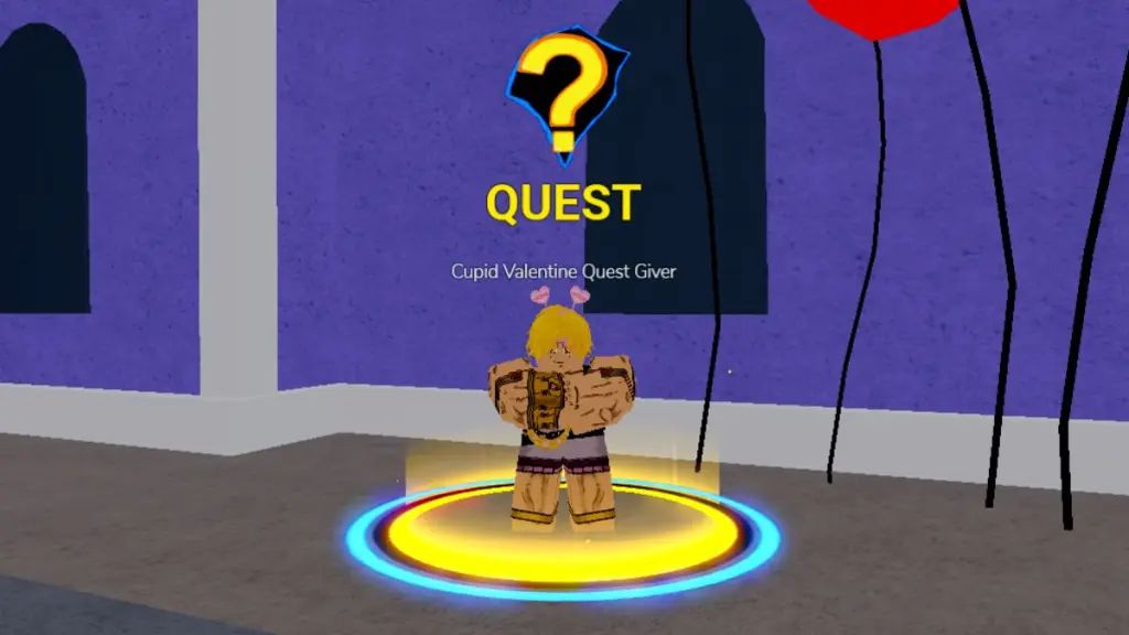 NPC que dá a missão do Cupido de Dia dos Namorados