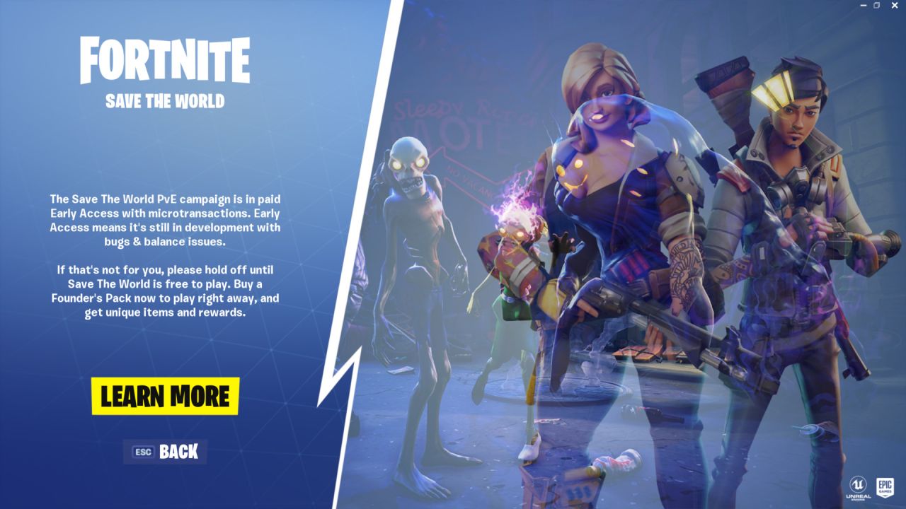 Save the world - Fortnite | Interface In Game