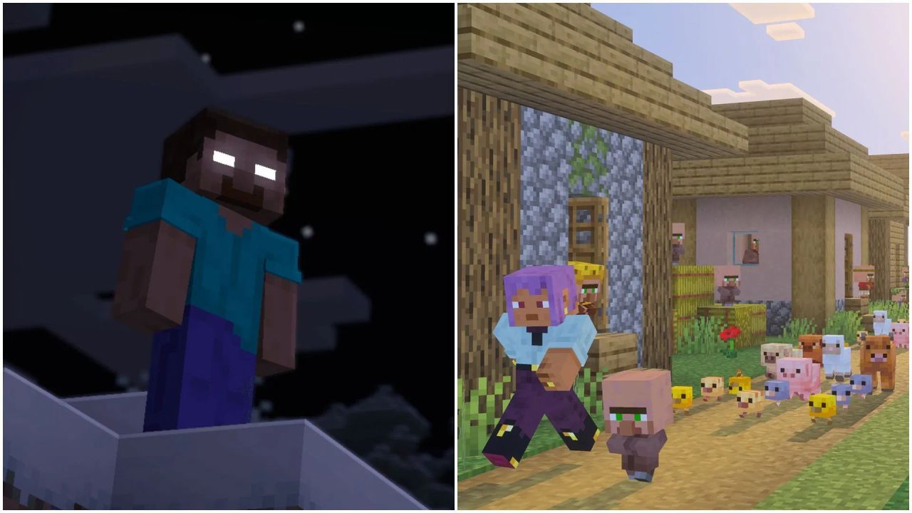 Minecraft puts a spin on popular Removed Herobrine meme in Tiny Takeover drop