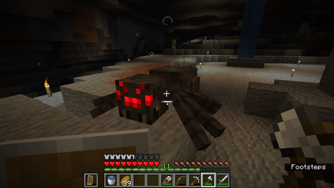 Alguém pode me explicar como essa aranha nasceu naturalmente com o efeito  de poção de velocidade? : r/Minecraft