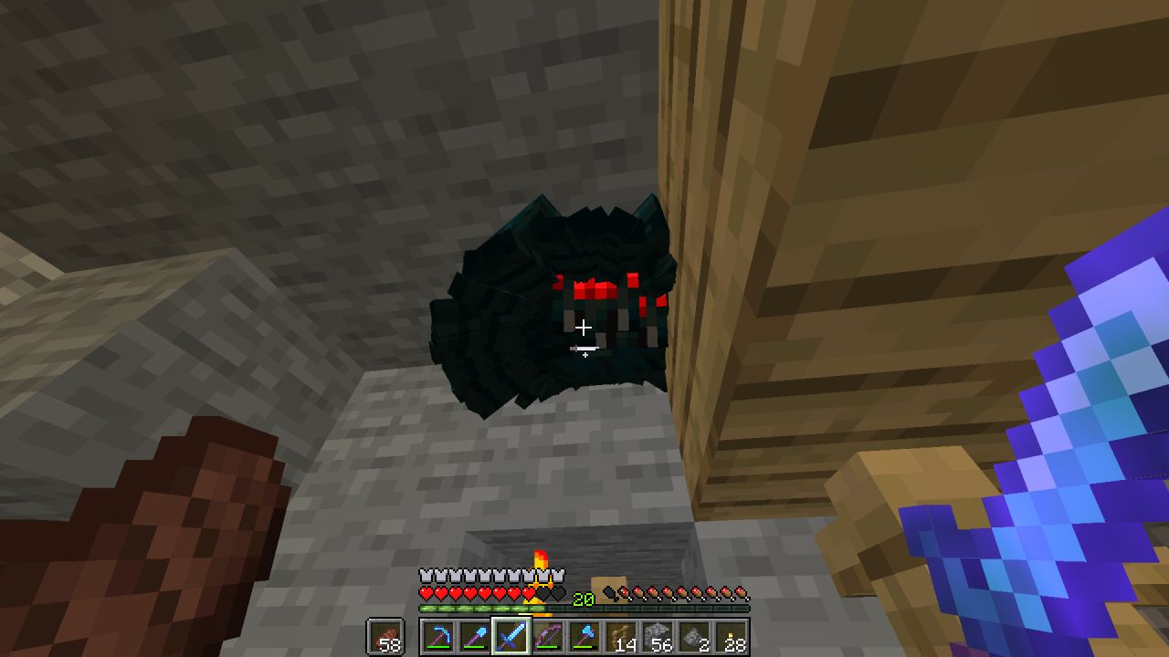 Encontrei um ninho de aranhas de caverna... : r/Minecraft