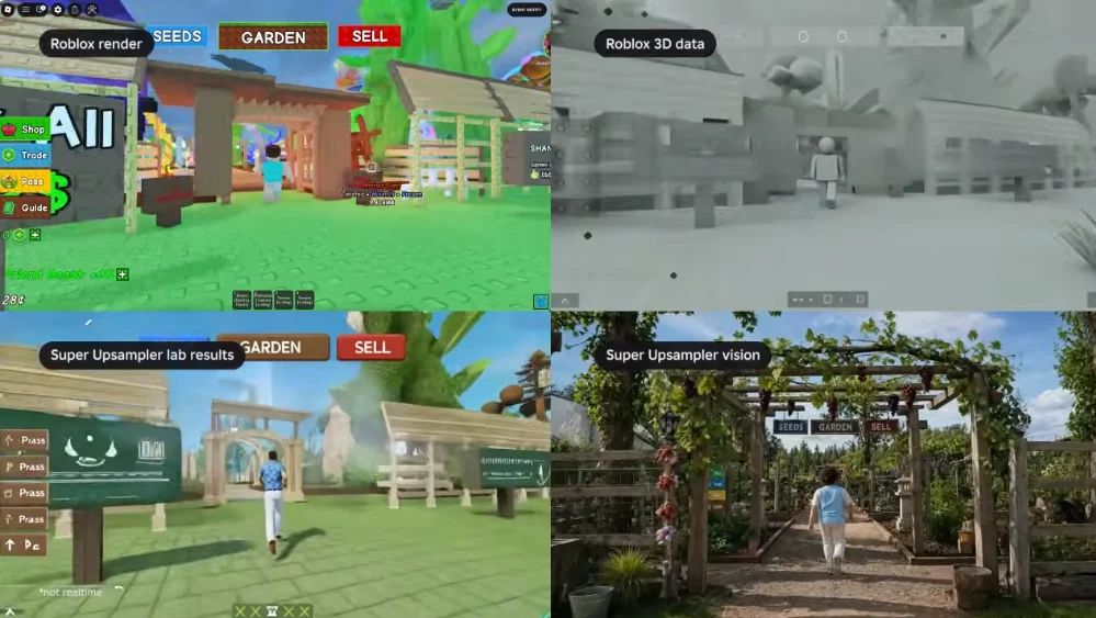 Roblox announces AI-driven upscaler, which it claims will convert Roblox  titles to photorealistic graphics | GamesIndustry.biz
