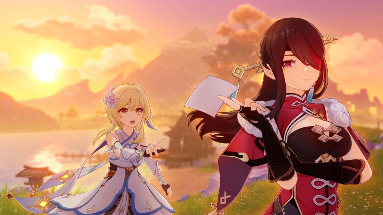 Download Beidou Swinging her Sword in Genshin Impact Wallpaper |  Wallpapers.com