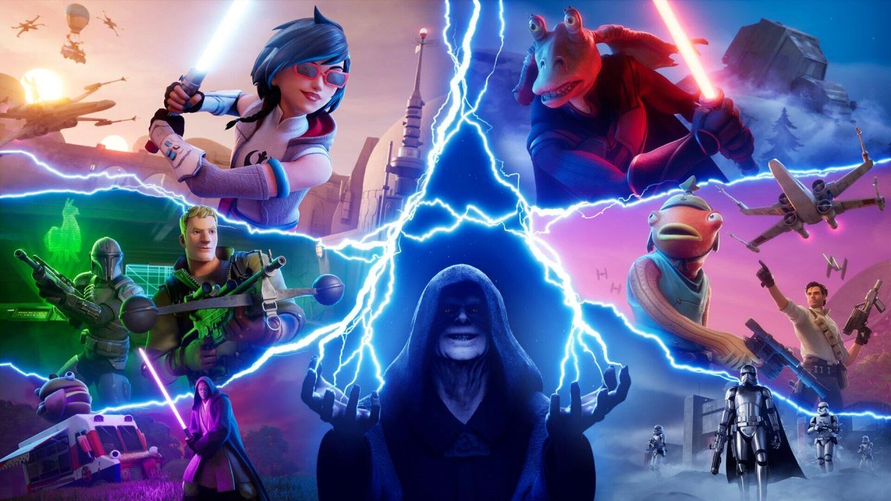 Download Video Game Fortnite Star Wars HD Wallpaper | 1920x1080 | Wallpaper Abyss