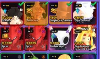 Conta anime vanguards Sukuna e Gojo monarch+ 1,7K TRAITS+ 140K gems