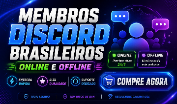 [MENOR PREÇO] DISCORD MEMBRO ONLINE / OFFLINE BR