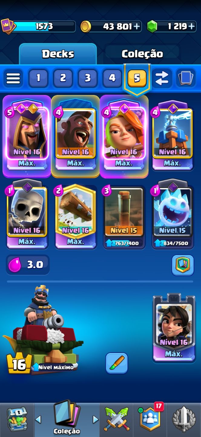 Conta Clash Royale 8 Anos