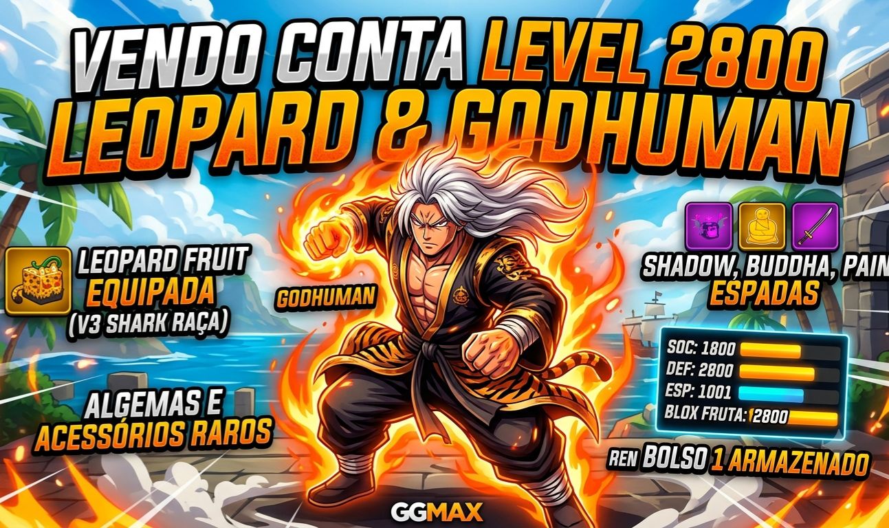 Promoção conta level [2800] leopardo equipada