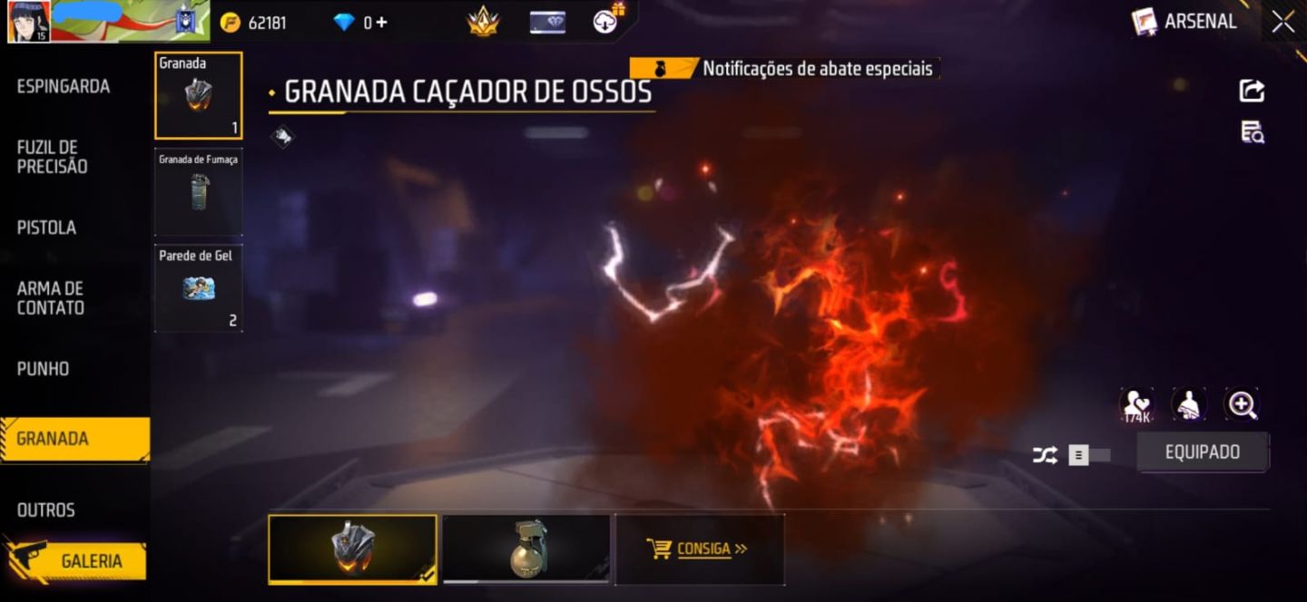 CONTA DE FREE FIRE COM CONJUNTO JIRAIYA | MP5 TRETA SOMBRIA | 2 PAREDE DE GEL