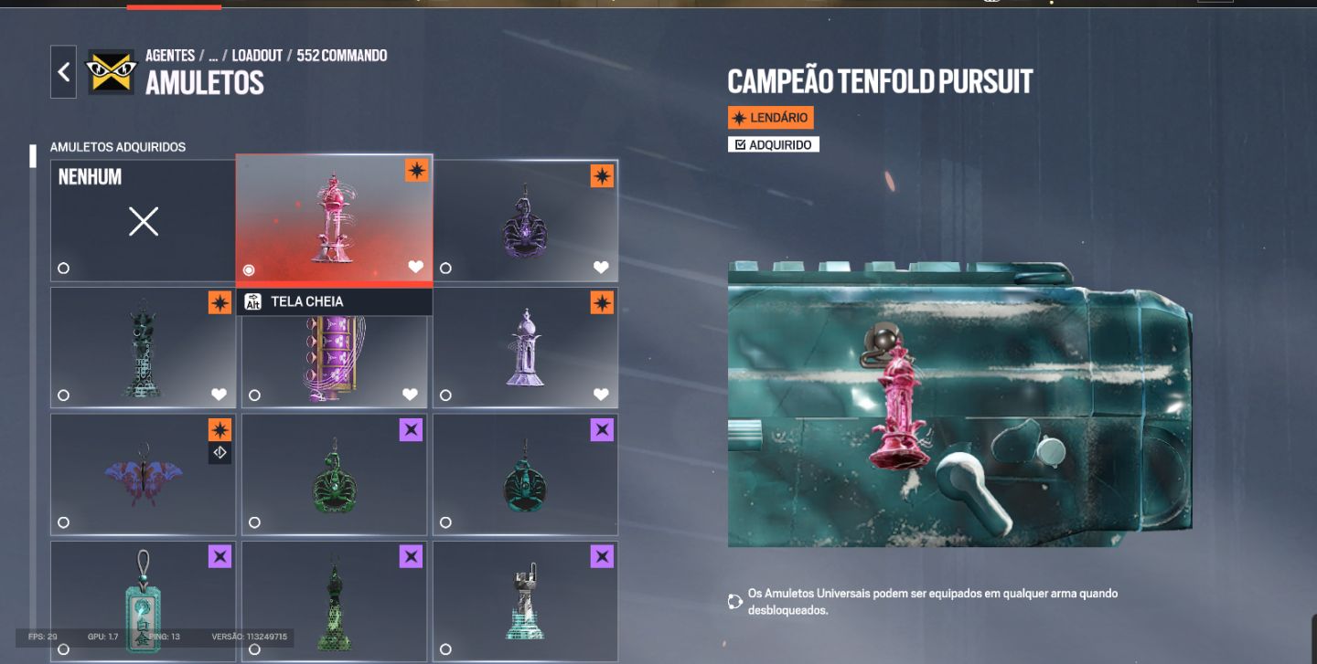 CONTA R6 , EX CHAMPION , KD 1.4 LIFETIME COM MUITA SKIN TRYHARD