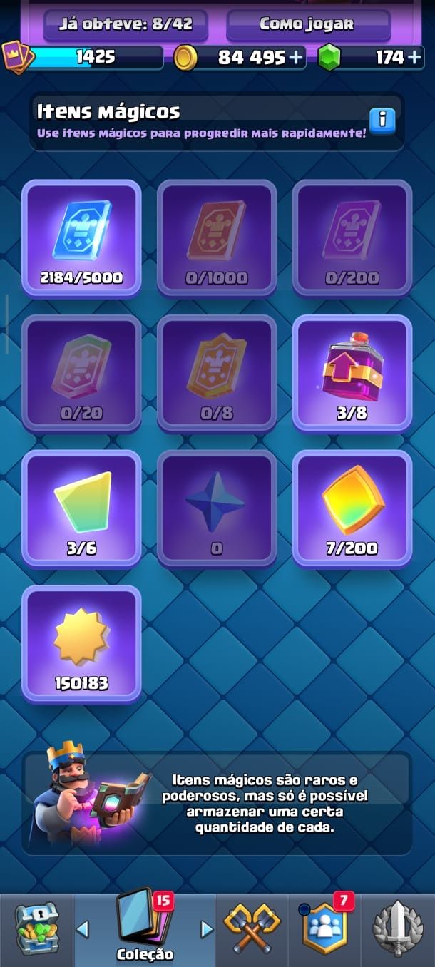 CONTA CLASH ROYALE 10.114 TROFÉUS | LVL 13 |