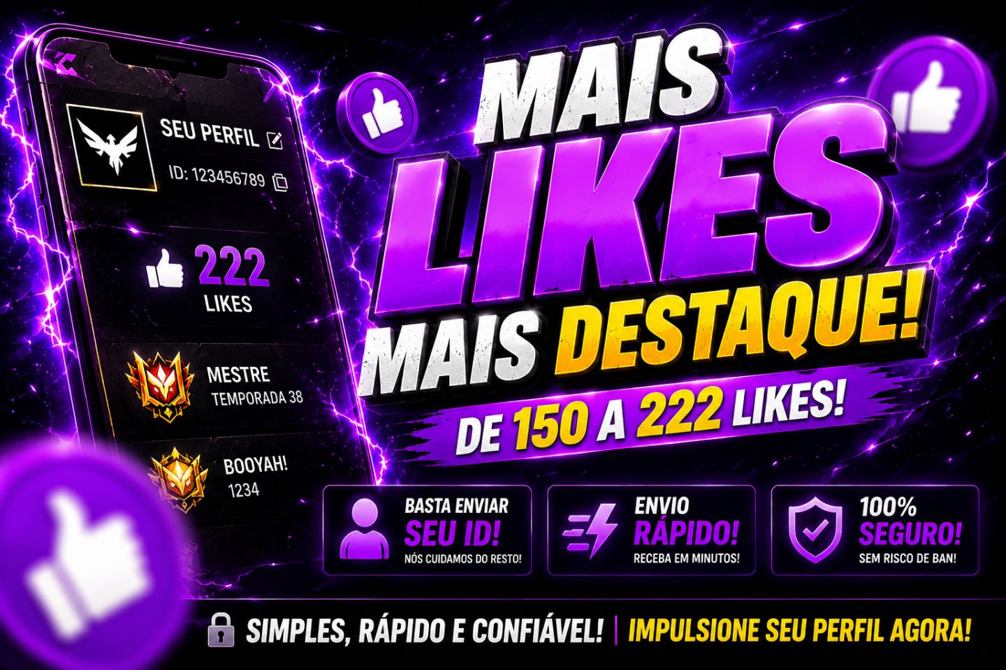 Perfil de Free Fire com Muito Mais Likes!