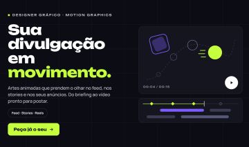 [ PROMOÇÃO SÓ HOJE ] - DESIGN ESTILO MOTION GRAPHICS PARA INSTAGRAM/FACEBOOK