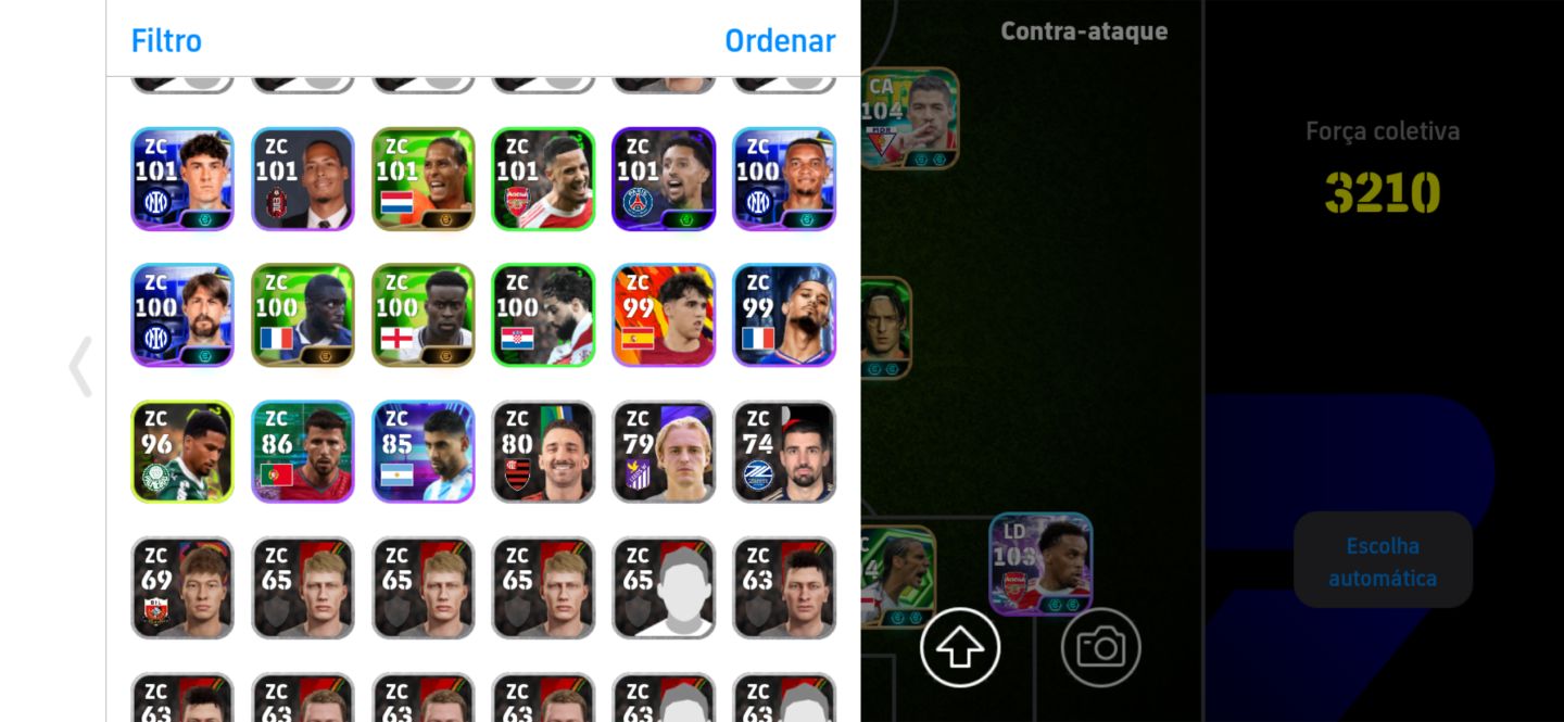 Conta efootball + 2220 de força completa
