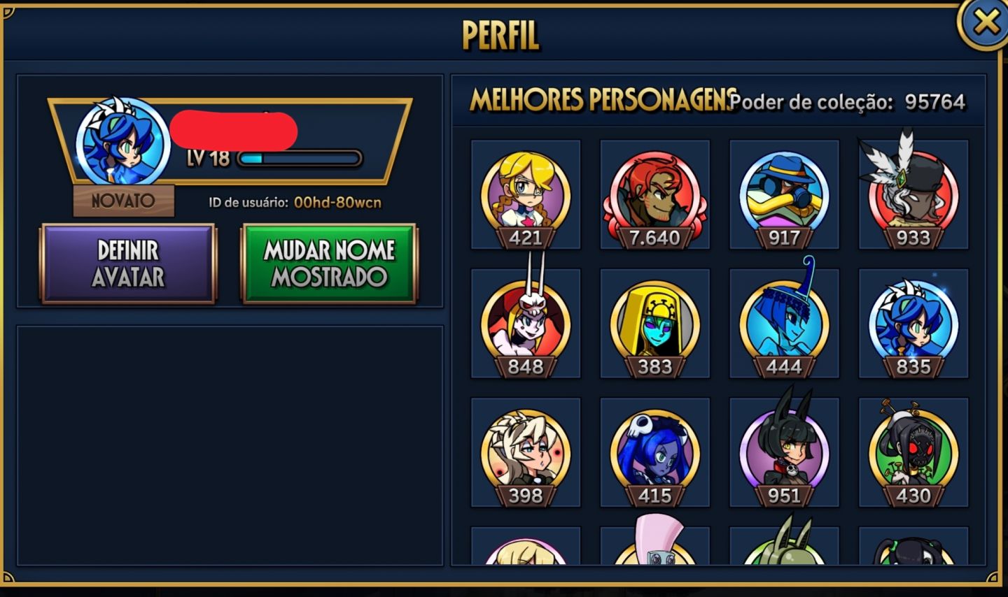 CONTA DE SKULLGIRLS EXTREMAMENTE RARA
