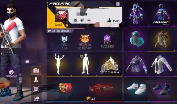 CONTA LEVEL 61 DE FREE FIRE MUITO BOA