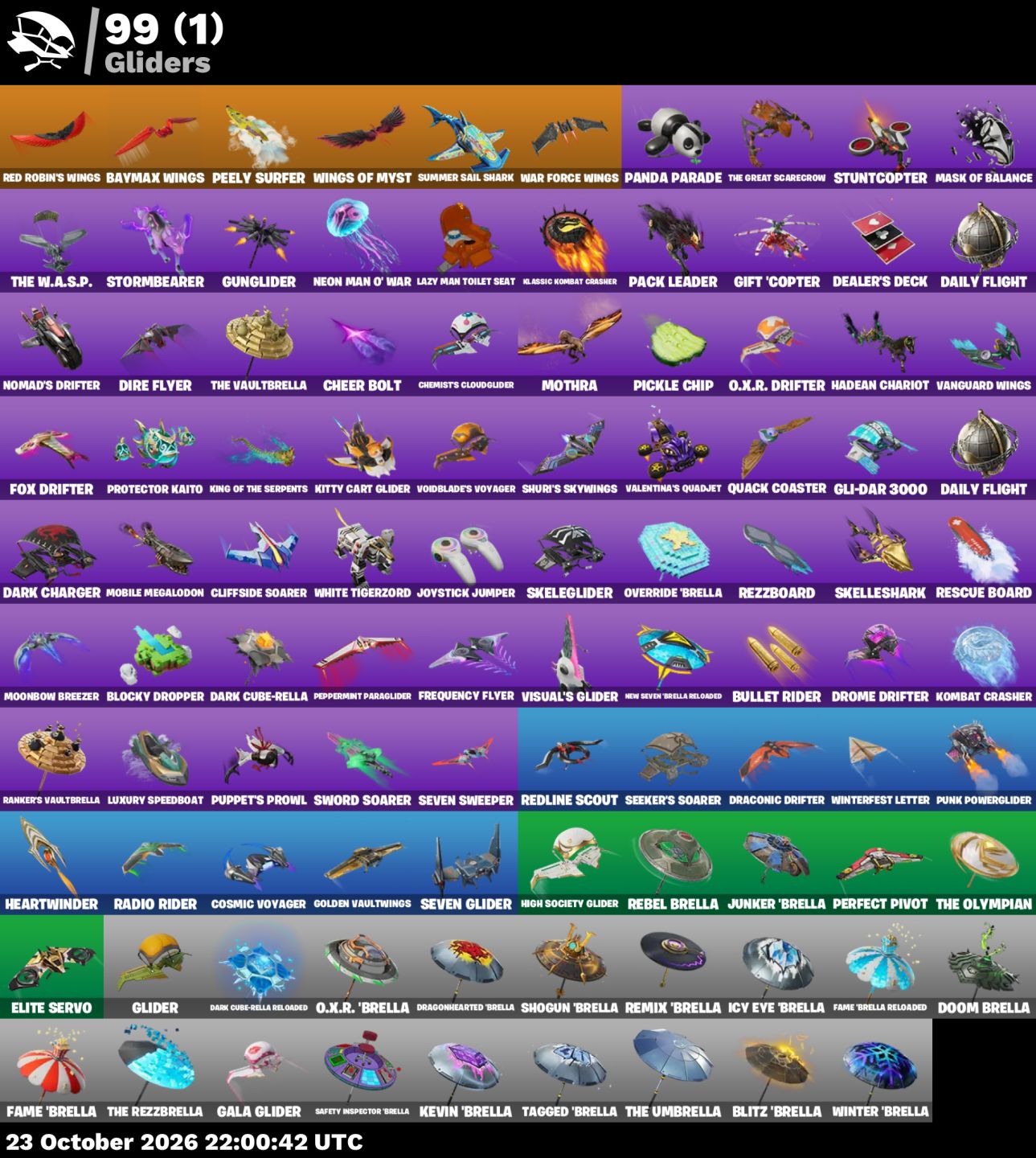 Conta de Fortnite com 58 Skins / Mongraal / Bruxa Surfista / Jogadora / 600VB