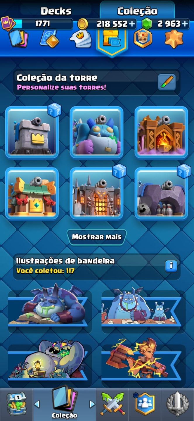 Conta Clash Royale 14k trofeus, 38 nível max, 9 Herois liberados 21 Evoluidas