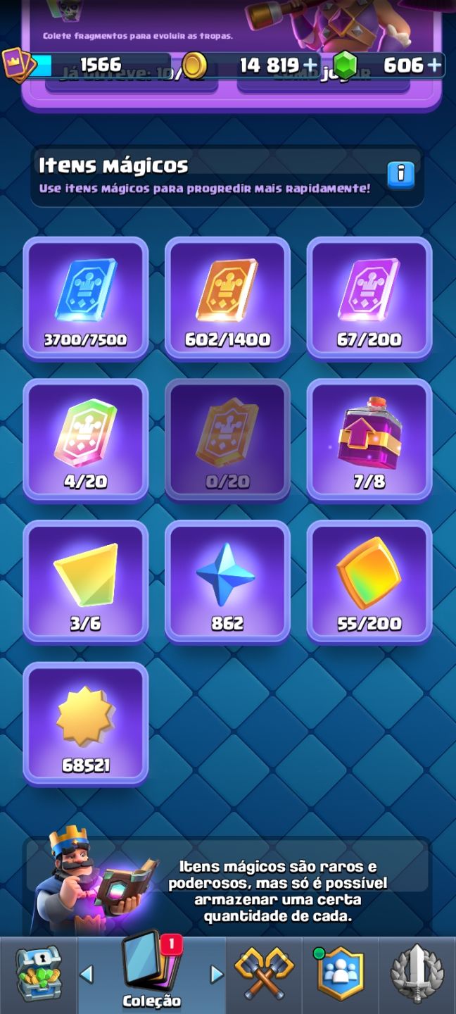 Conta Clash Royale 10478 Troféus ( Conta antiga com emblema de 9 anos )