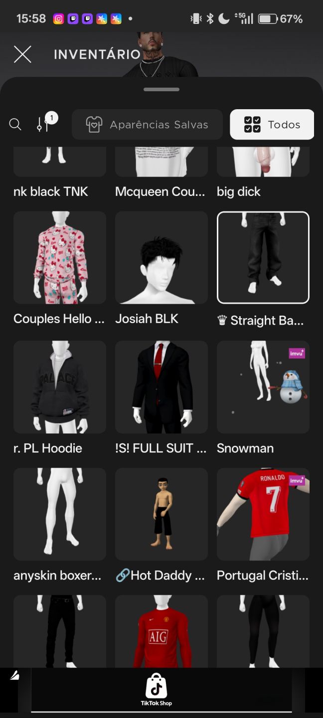 CONTA IMVU AP E AGE, COM KID E ADULTO
