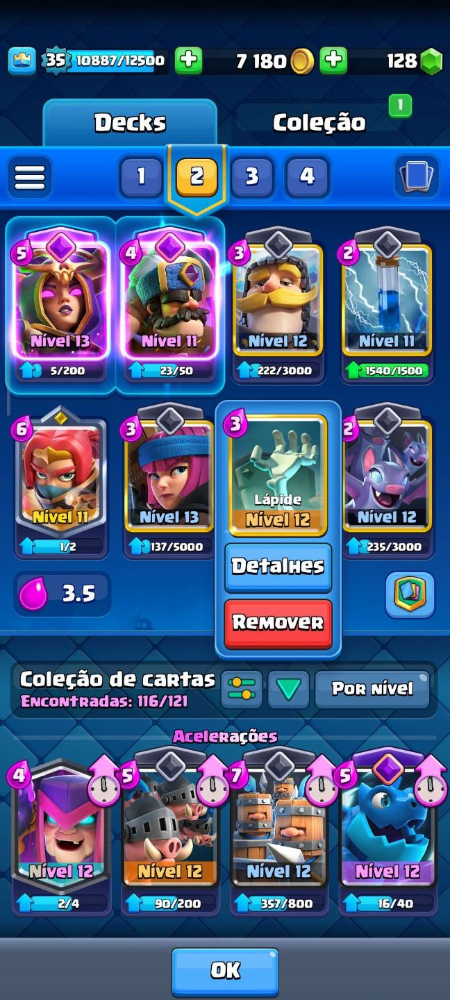 Conta | Clash Royale - 7 Anos Ativa e 7.5k de Troféus//Detalhes na Descrição