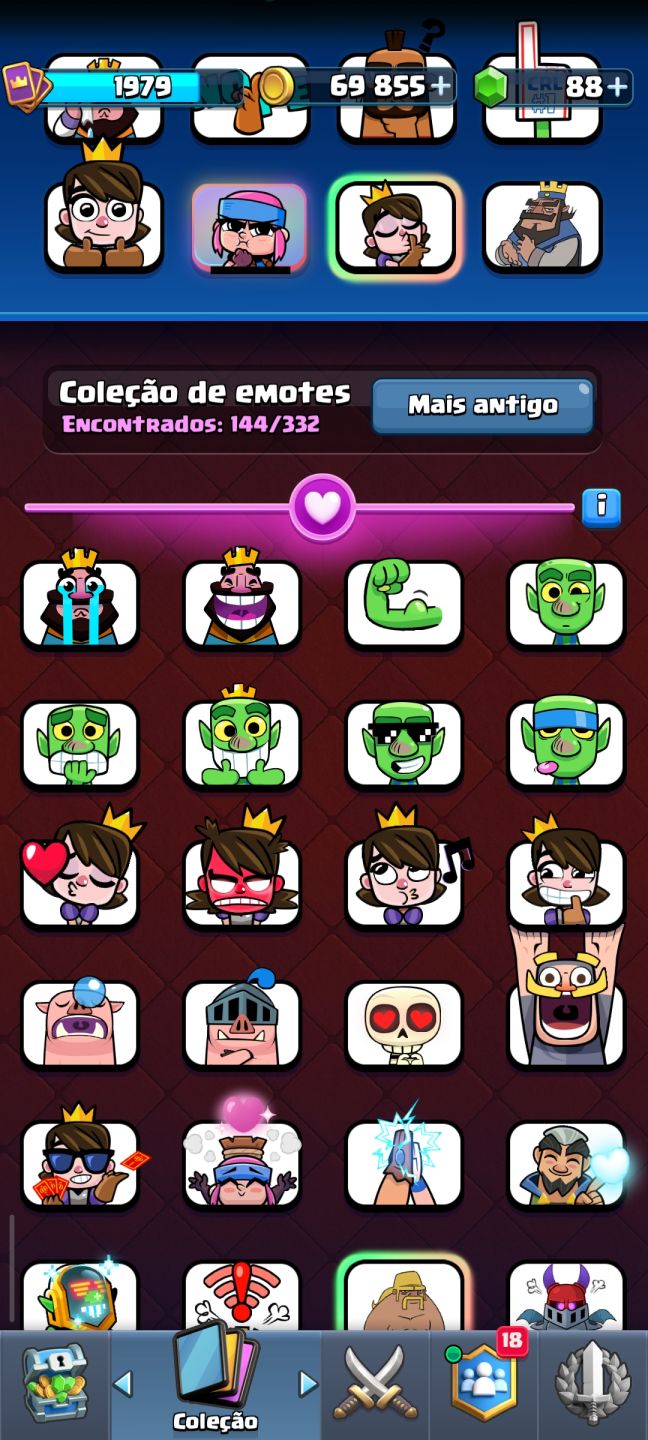 Conta Clash Royale | 48 Cartas Level 16 | 29 Evoluções | 8 Heróis
