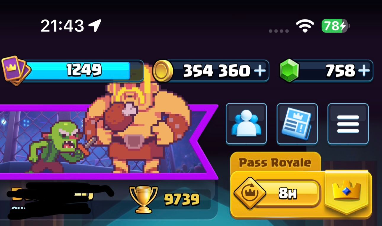 CONTA DE CLASH SUPER UPADA (+9500 TROFÉUS)
