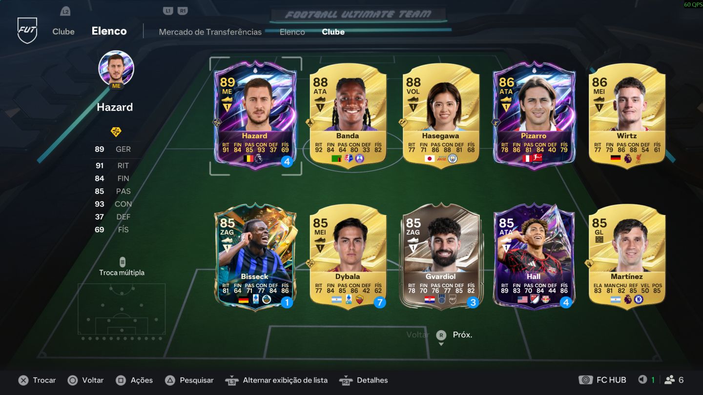 Conta EA FC 27 Galeria Lv.10, Div 2, 700k coins, time de 2.1M.